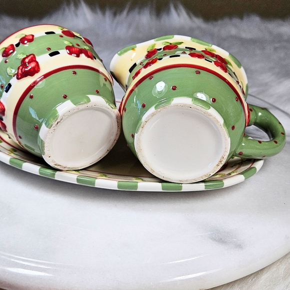 Vintage Karla Dornacher Giftcraft Apple Accent Cream And Sugar Set - Picture 5 of 10